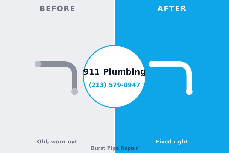Before and after: plumbing repair South Charleston, OH